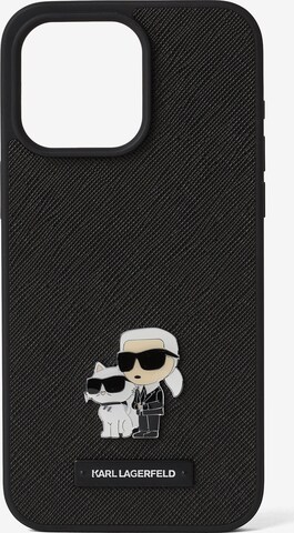 Karl Lagerfeld Pouzdro na smartphone ' iPhone 15 Pro Max' – černá: přední strana