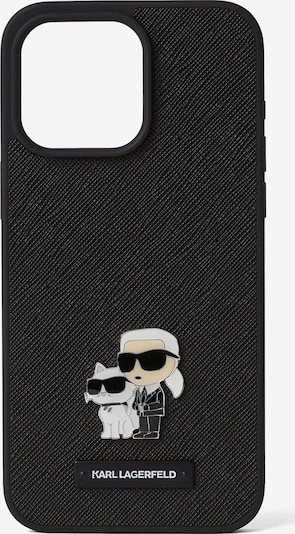 Karl Lagerfeld Etui za mobitel 'iPhone 16 Pro Max' u bež / crna / bijela, Pregled proizvoda