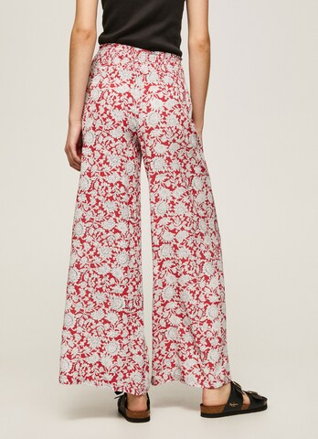 Pepe Jeans Wide leg Pants 'Birdy' in Red