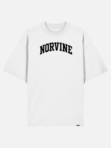 Norvine Shirt 'Statement Oversize Norvine T-Shirt' in White: front