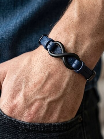 UNIQAL Armband 'INFINITY' in Blauw