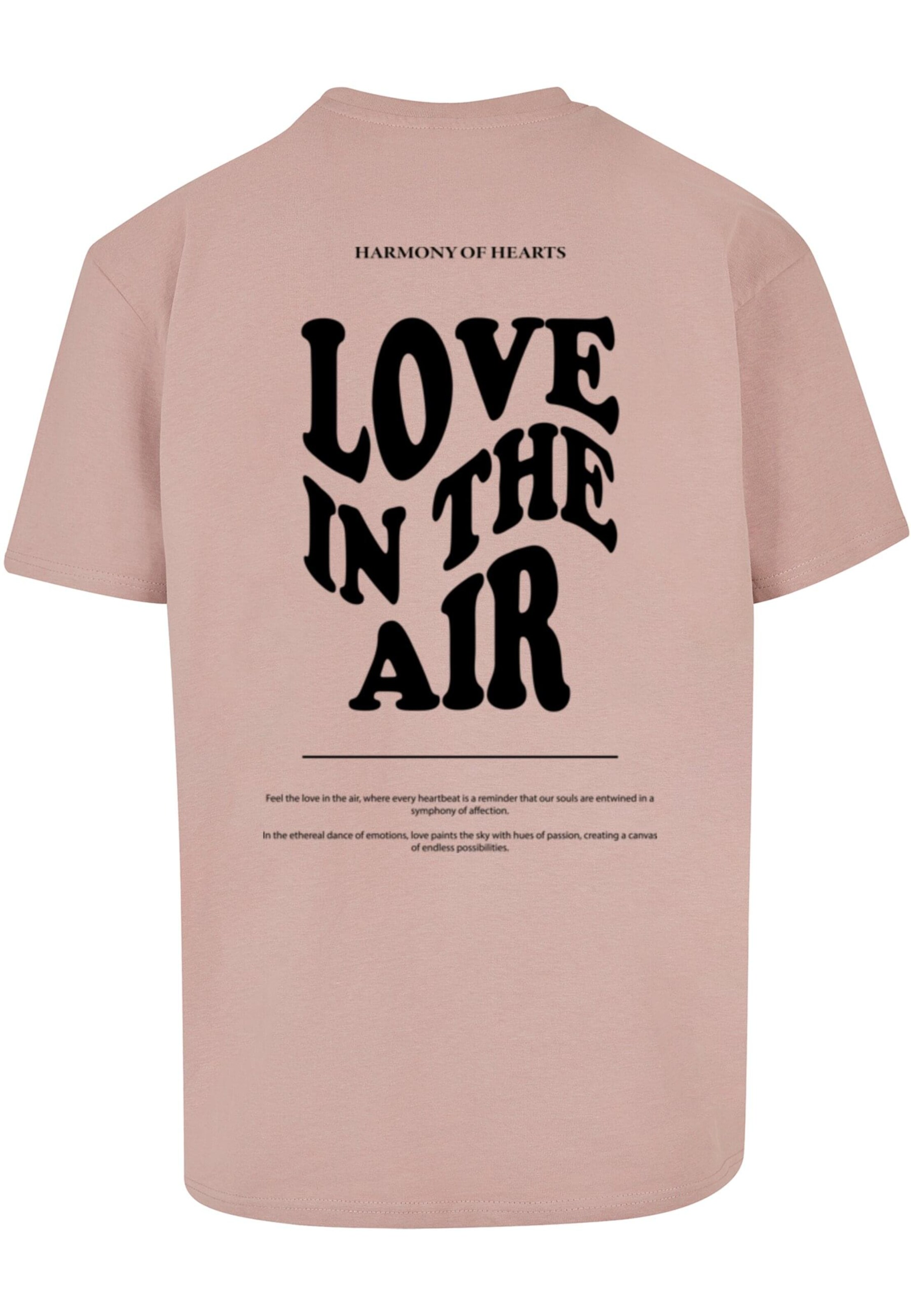 T-Shirt 'Love In The Air' Merchcode en beige