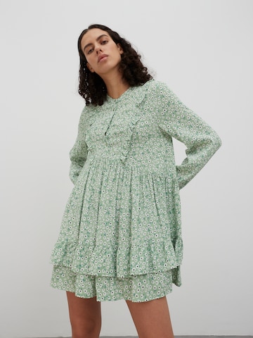 EDITED Shirt dress 'Bijou' in Green: front