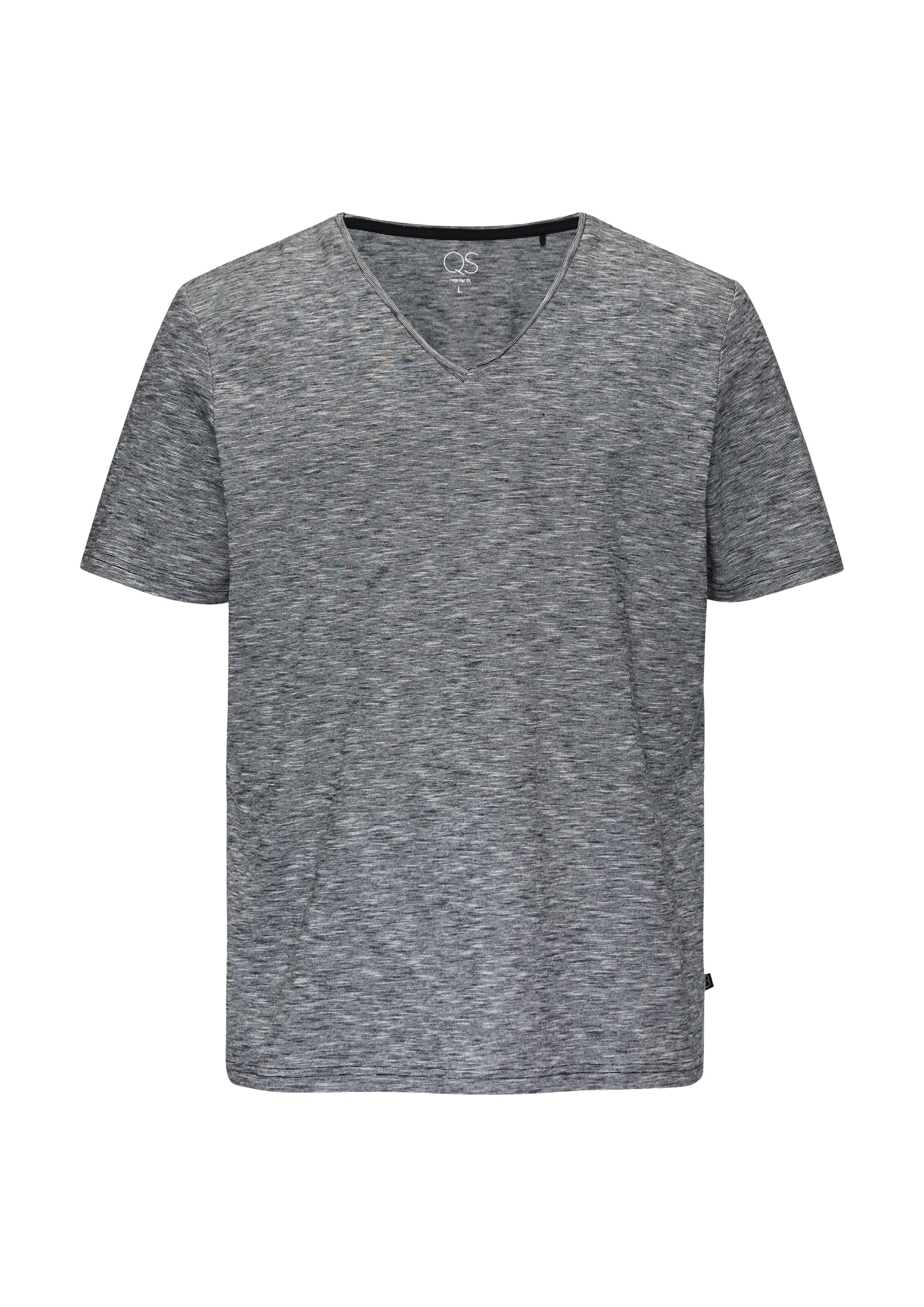 QS Shirt in Grijs: voorkant