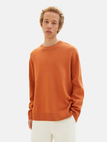 TOM TAILOR DENIM Sweater in Orange