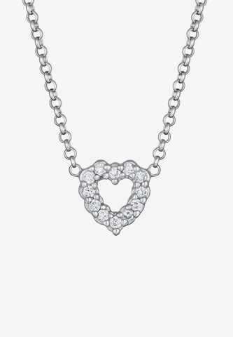 Elli DIAMONDS Necklace 'Herz' in Silver