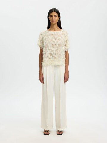 SELECTED Bluse 'SLFMyline' i hvid