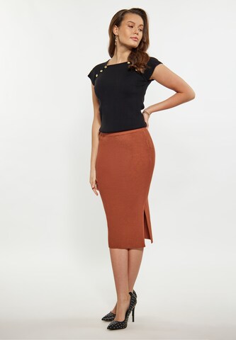 faina Skirt in Brown