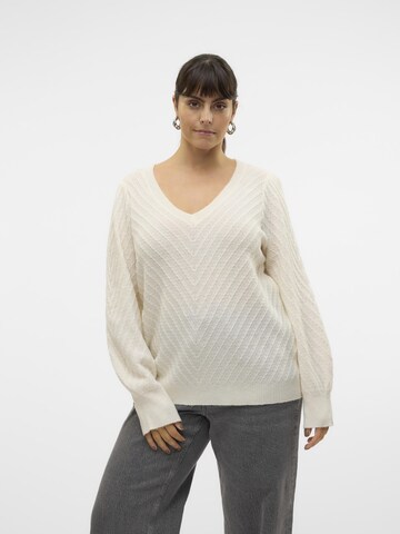 Vero Moda Curve Sweater 'STINNA' in Grey: front