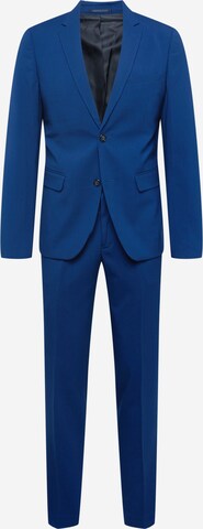 Lindbergh Slim fit Suit in Blue: front