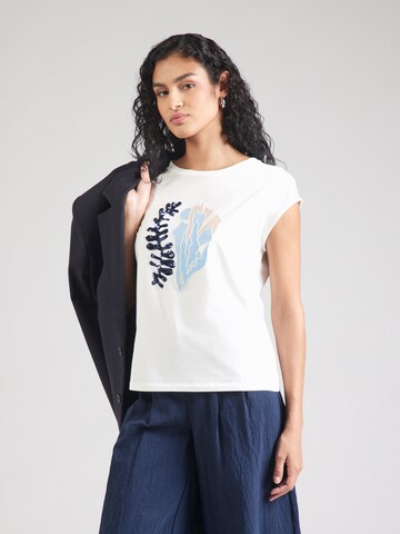 COMMA T-Shirt in Weiß: Vorderseite