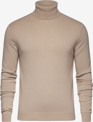 Pull-over 'OM-SWTN-0101' Ombre en beige : devant