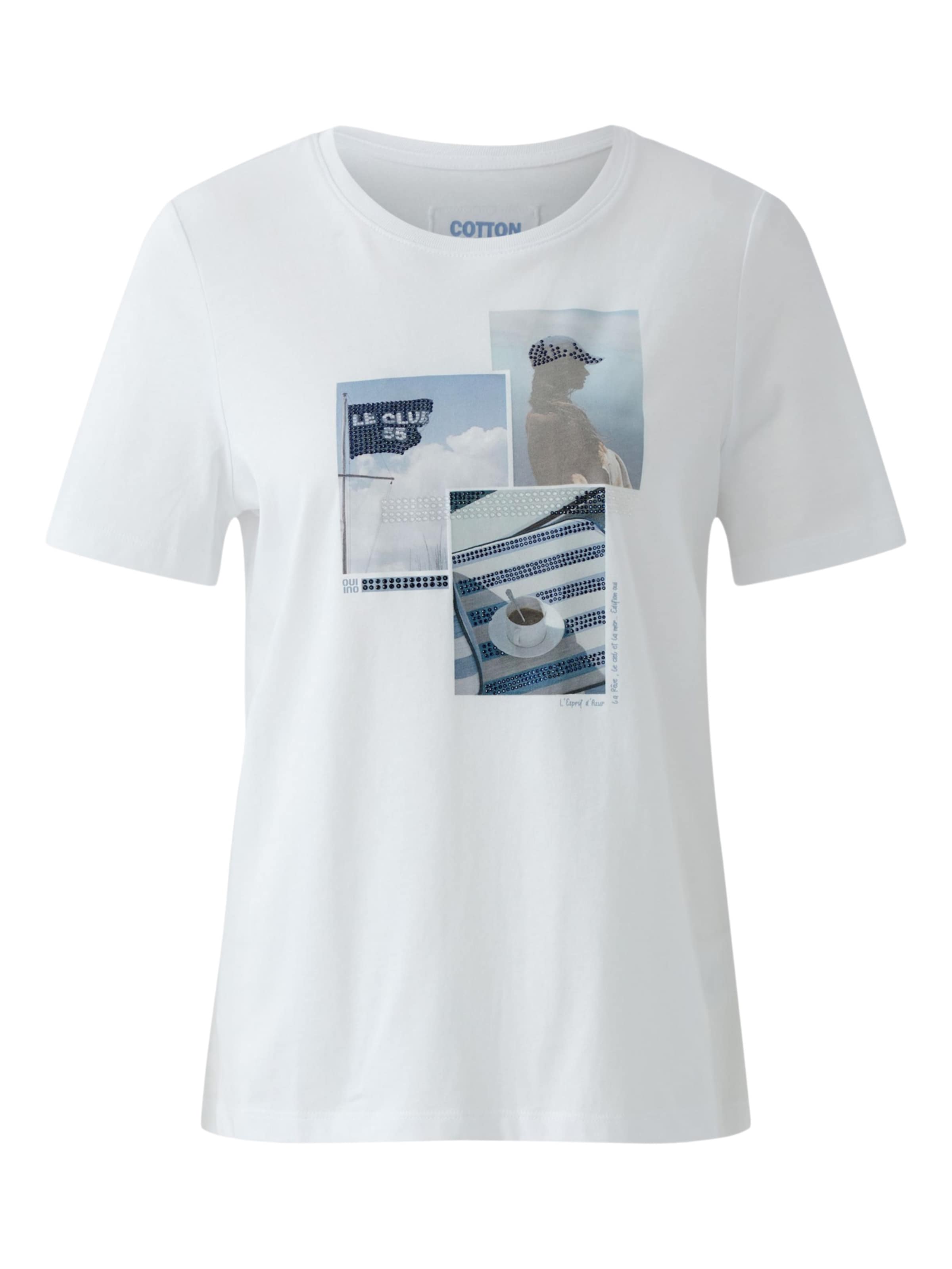 OUI T-Shirt in Weiß: Vorderseite