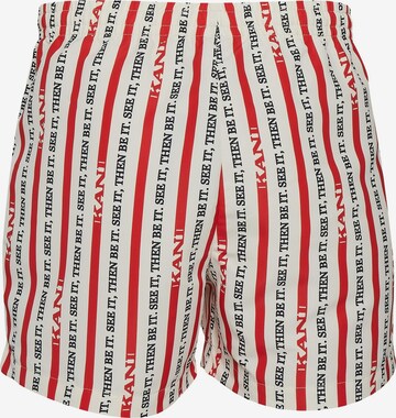 Shorts de bain Karl Kani en rouge