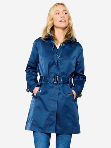 LolaLiza Ανοιξιάτικο και φθινοπωρινό παλτό σε μπλε: μπροστά