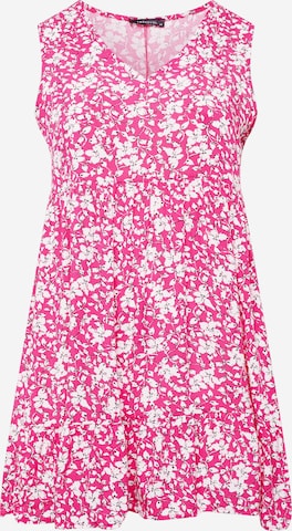 Robe Trendyol Curve en rose : devant