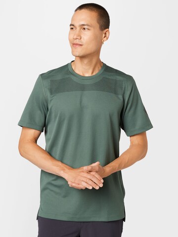 ADIDAS SPORTSWEAR Performance Shirt 'Workout Front Rack Impact Print' in Green: front