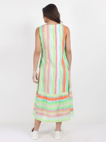 VICCI Germany Maxikleid mit mehrfarbigem Batikeffekt in Mischfarben