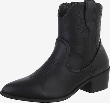 Ital-Design Boots in Black: front