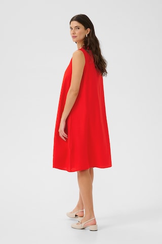 Cream Jurk 'CRLori' in Rood