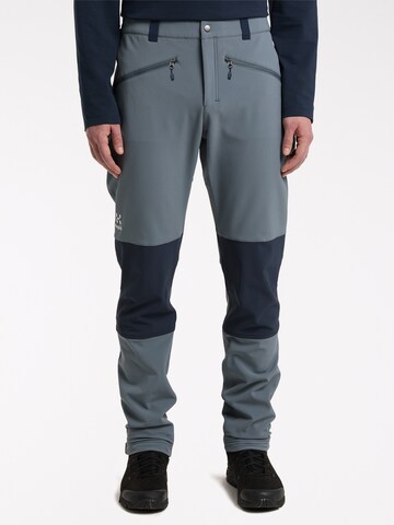 Haglöfs Slim fit Outdoor Pants 'Chilly' in Grey: front