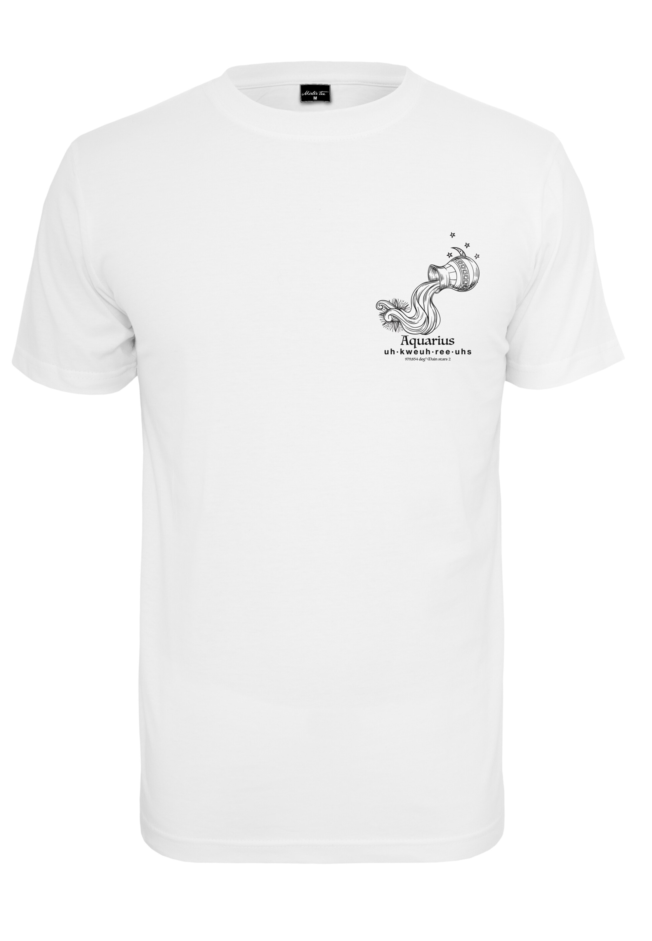 MT Men Shirt 'Astro Aquarius' in White: front