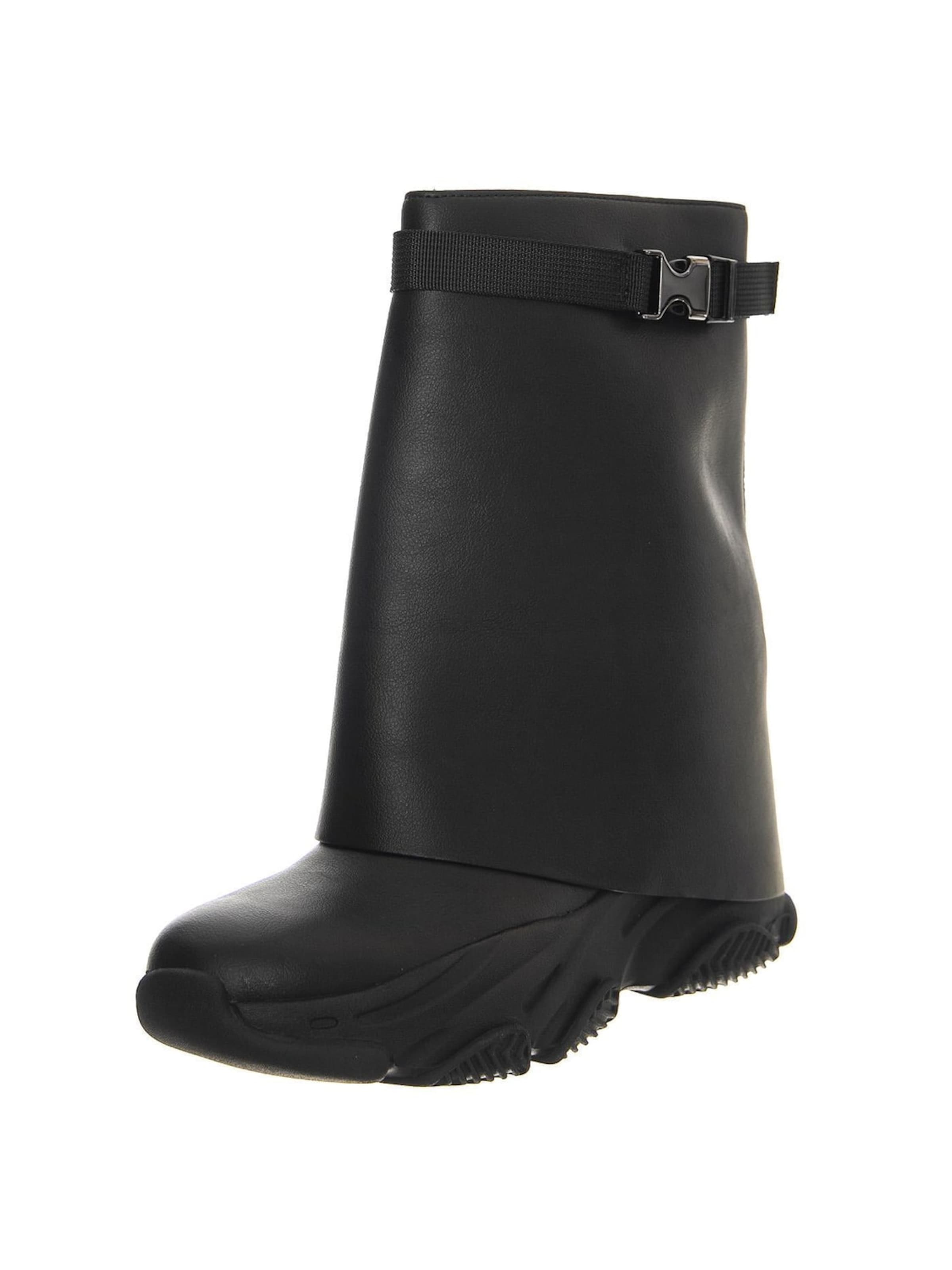 STEVE MADDEN Støvler 'Payout Black Action Lea' i sort: forside