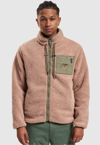 Karl Kani Fleecejacke in Beige: predná strana