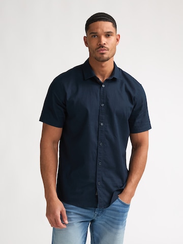 Petrol Industries Regular Fit Skjorte i blå: forside