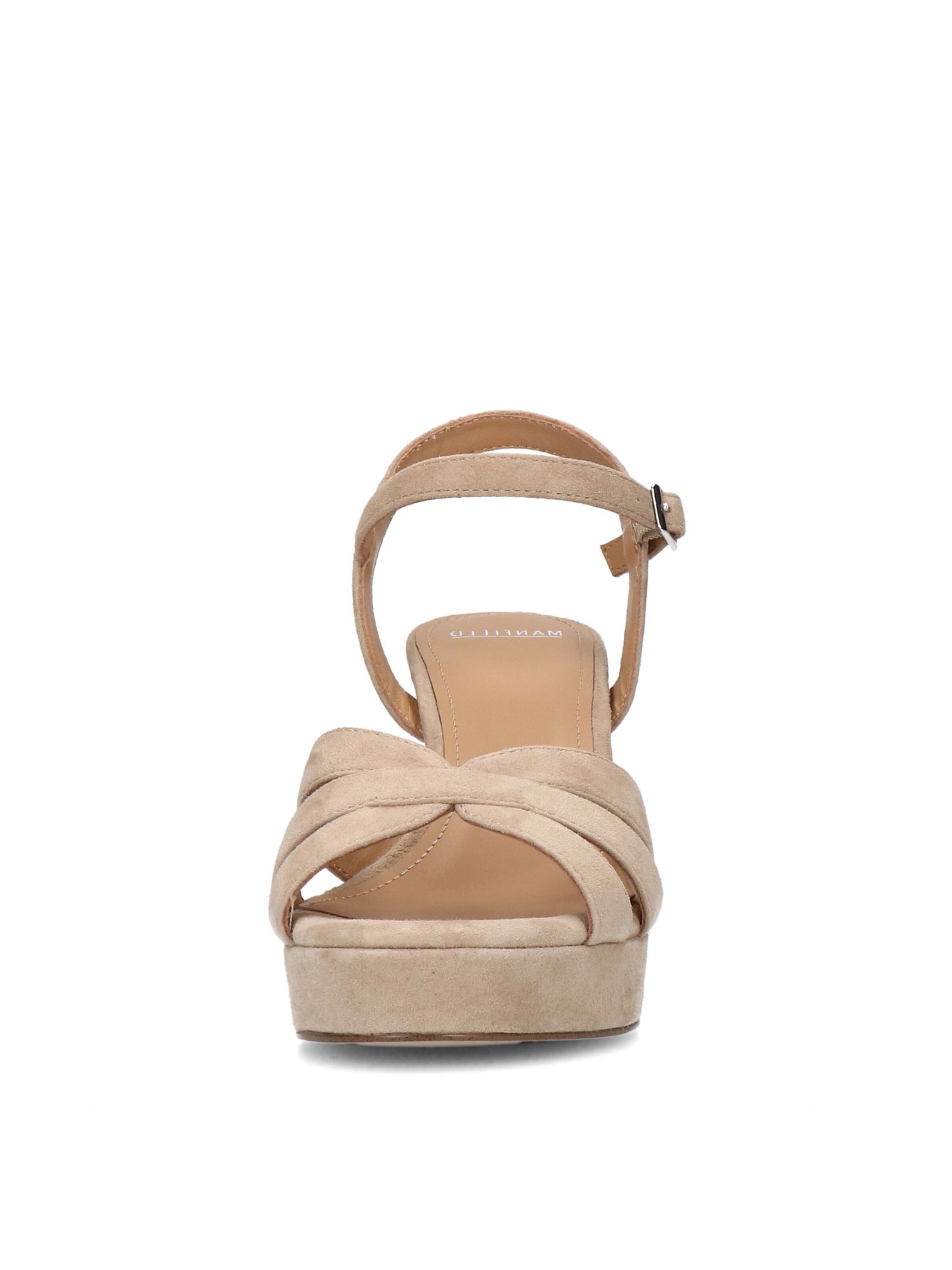 MANFIELD Sandale in Beige