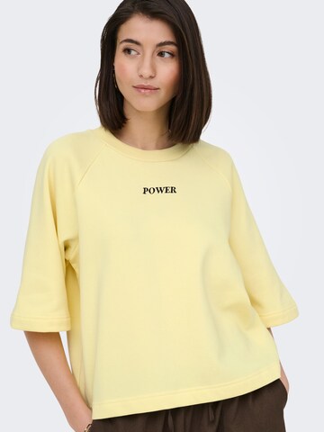 Felpa 'JDYOlivia' di JDY in giallo