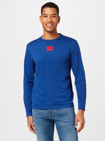 HUGO T-shirt 'Diragolo' i blå: framsida