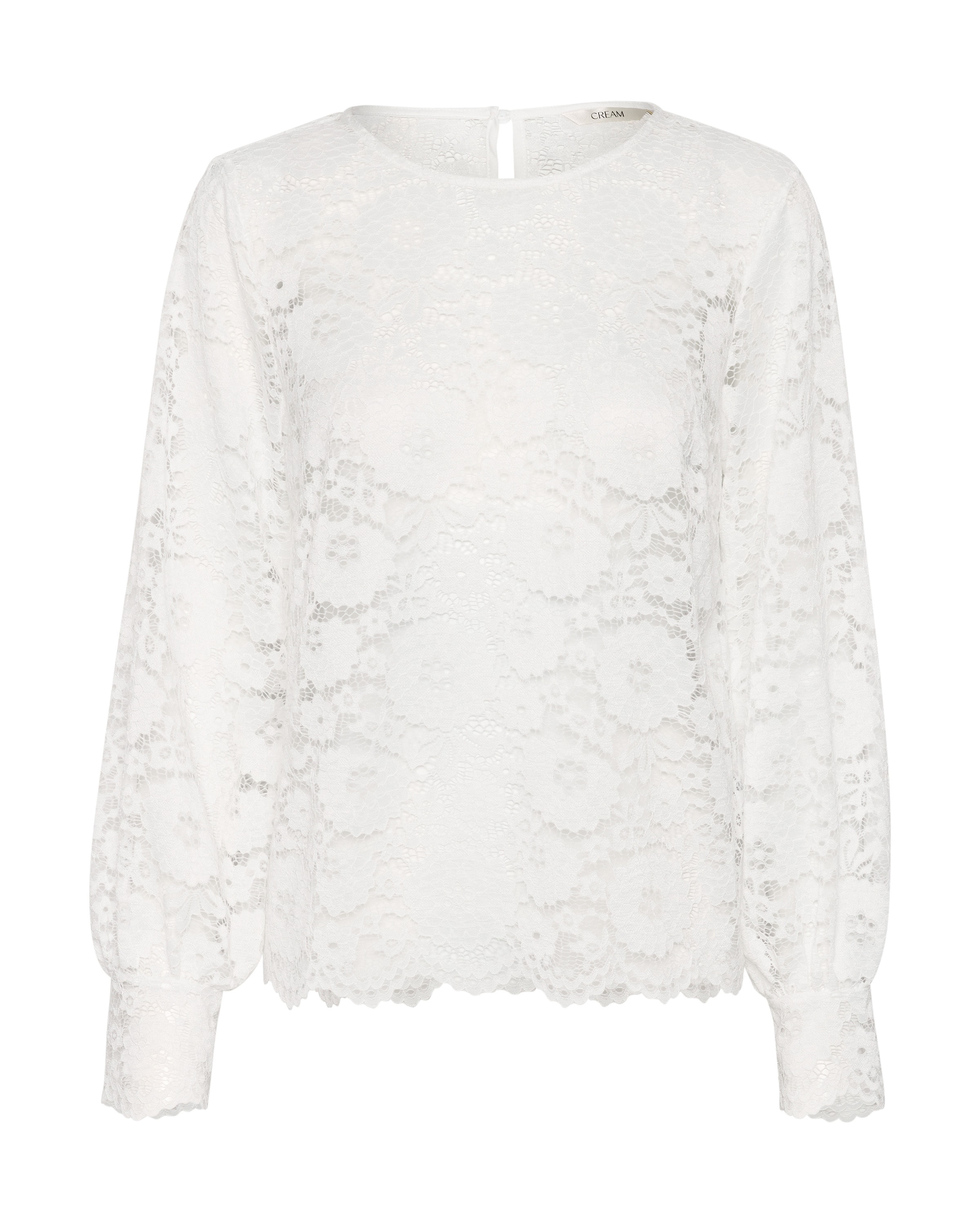 Camicia da donna 'Shuri' di Cream in bianco: frontale