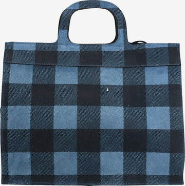 Borsa a mano 'Borsa a Mano Donna Ivy Design Vera Pelle Scamosciata Made in Italy' di Gave Lux in blu: frontale