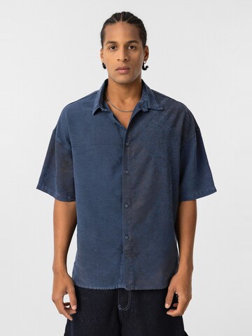 T-Shirt Dandalo en bleu : devant