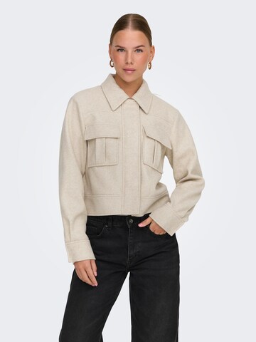 ONLY Between-Season Jacket 'ONLNANCY' in Beige: front