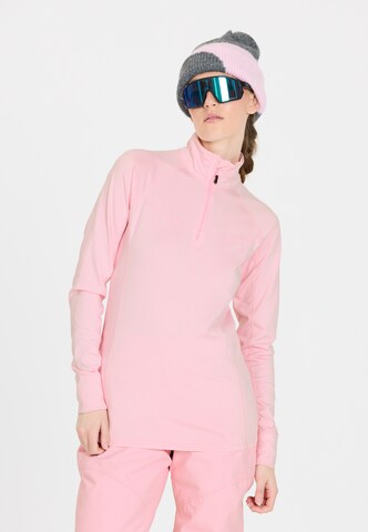 Whistler Funktionsshirt 'Blume' in Pink: Vorderseite