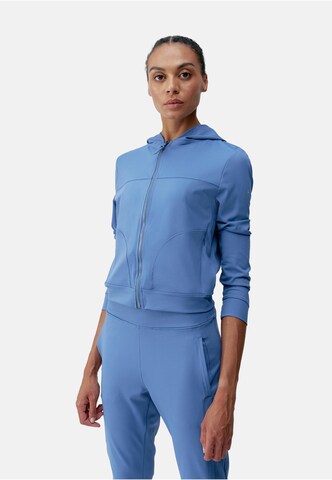 Born Living Yoga Sportsweatjacke 'Nova' in Blau: Vorderseite
