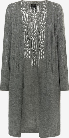 DreiMaster Klassik Knit Cardigan in Grey: front