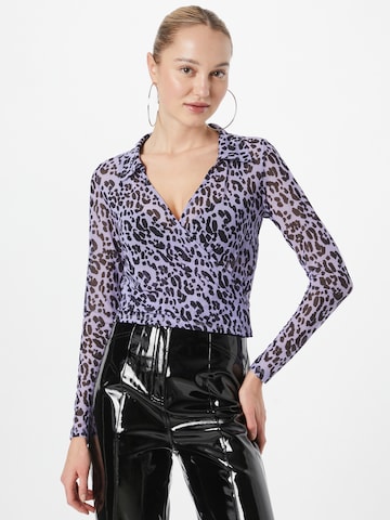 Monki Blouse in Purple: front