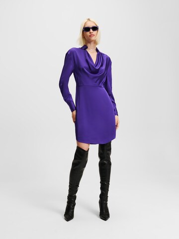Karl Lagerfeld Kleid 'Signature Chain' in Lila