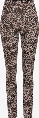 Skinny Leggings H.I.S en marron : devant