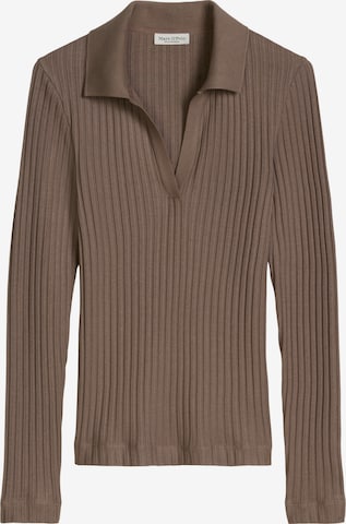 T-shirt Marc O'Polo en marron : devant