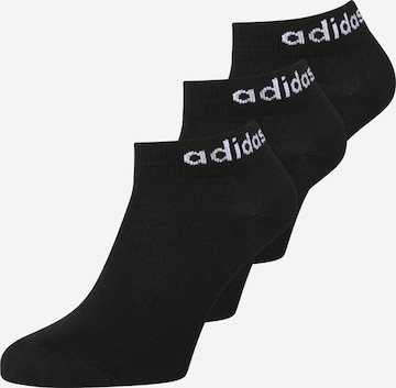 Șosete sport 'Think Linear  ' de la ADIDAS SPORTSWEAR pe negru: față