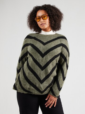 Pull-over 'CAREliza' ONLY Carmakoma en vert : devant