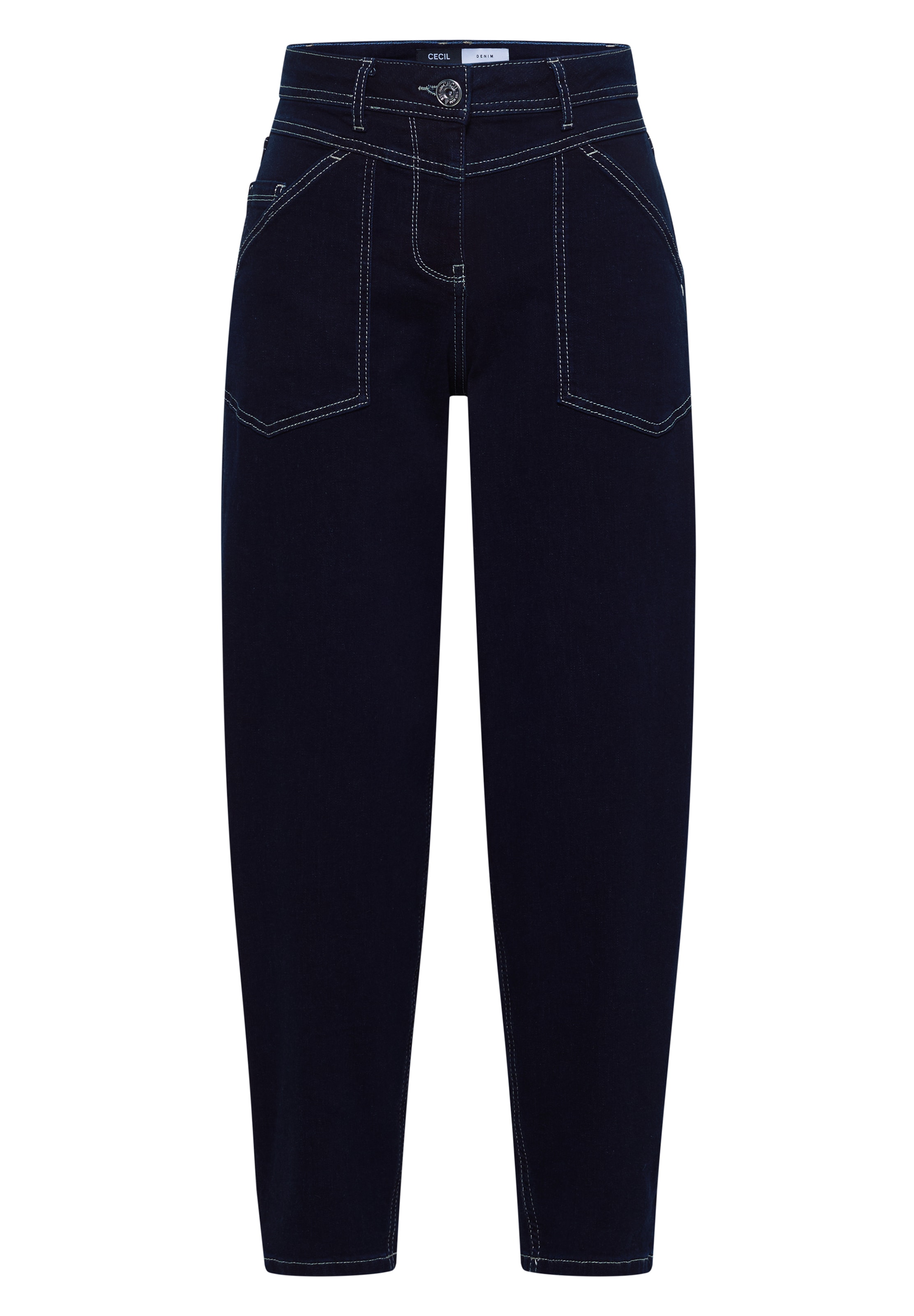Barrel Jeans 'Scarlett' de la CECIL pe albastru: față