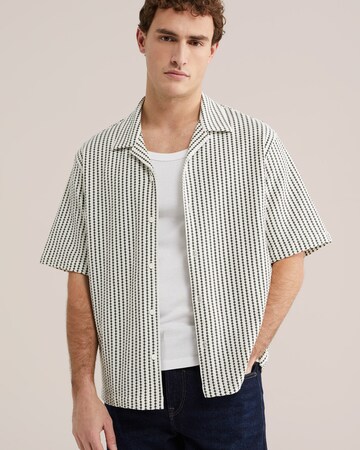 WE Fashion Comfort fit Srajca | zelena barva: sprednja stran