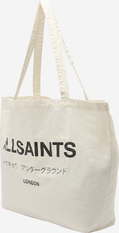 AllSaints Μεγάλη τσάντα σε λευκό: μπροστά