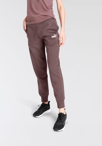 PUMA - Tapered Pantalón deportivo 'Essentials' en lila: frente