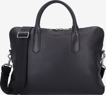 LANCASTER Document Bag in Black: front